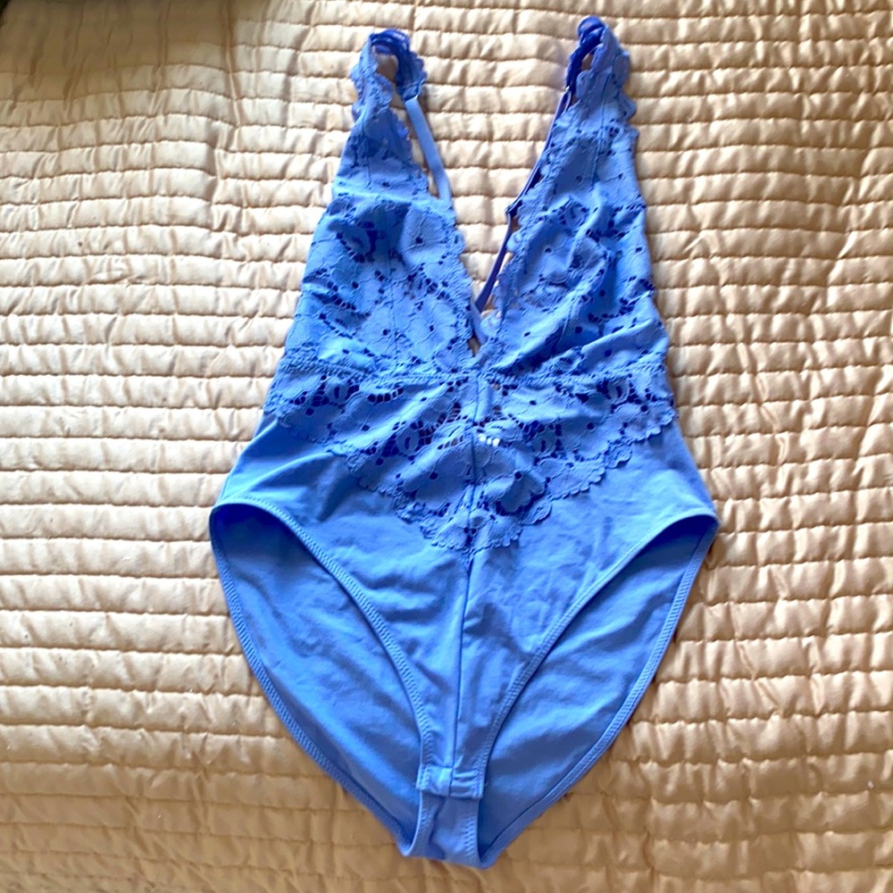 This is a one piece sky blue top from forever 21,